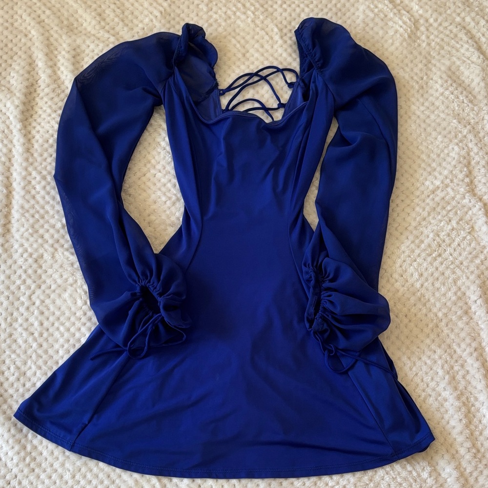 Lucy in the Sky Royal Blue Mini Dress